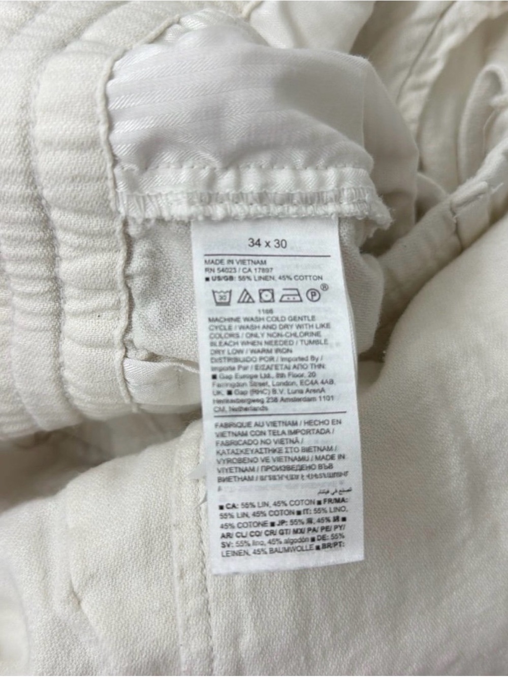 Banana Republic Men’s Linen Blend Pants (size 34x30) - Picture 5 of 5